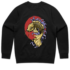 Golden Koi Uprising Tee – Flow with Strength