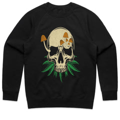 Skull Bloom: Mystic Fungi & Cannabis Fusion Tee