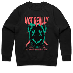 Not Really Smiling – Glitch Mood Tee