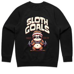 "Sloth Goals – Taking It Slow-Mo" Funny Gym T-Shirt for Lazy Lifters