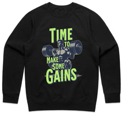 "Time to Make Some Gains" Hardcore Gym T-Shirt – Lift Heavy, Train Hard
