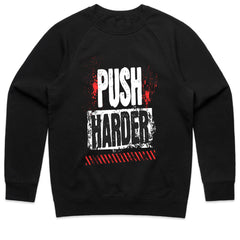 "Push Harder" Motivational Gym T-Shirt – No Limits, No Excuses