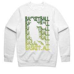 Shadow Slam: Repeated Basketball Graphic Tee