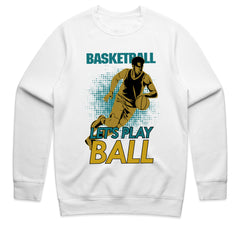 Courtside Hustle: Let’s Play Ball Basketball Tee