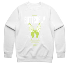 Electric Metamorphosis: Authentic Butterfly Streetwear Tee