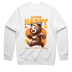 Fuzzy Joy: Choose Happy Tee