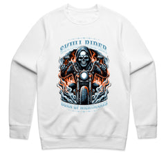 Skull Rider Biker T-Shirt – Born of Nightmares, Built for Speed