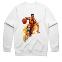 Full Court Blaze: Dynamic Hoops Tee