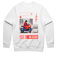Sakura Final Battle – Cyberpunk Anime Rider T-Shirt