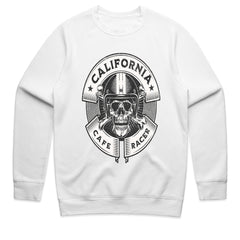 California Café Racer – Vintage Skull Biker T-Shirt