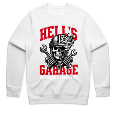 Hell’s Garage – Motors & Customs Skull Mechanic T-Shirt