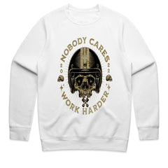 Nobody Cares, Work Harder – Skull Rider Motivation T-Shirt