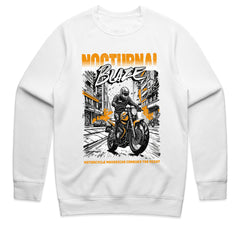 Nocturnal Blaze – Motorcycle Mavericks Graphic T-Shirt