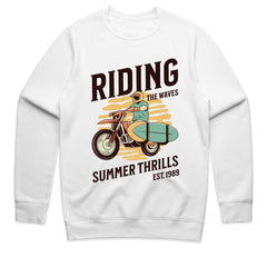 Riding the Waves T-Shirt – Surf & Motorcycle Adventure Tee