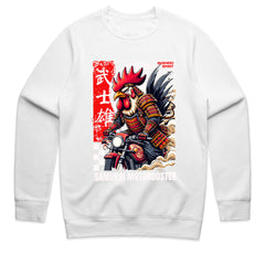 Samurai MotoRooster T-Shirt – Bushido Biker Warrior Tee