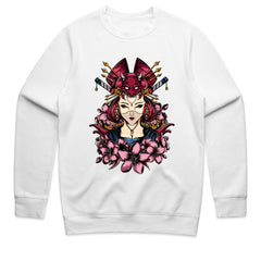 Samurai Blossom: Warrior Beauty Tee