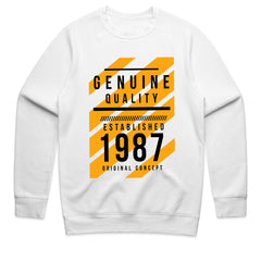 Genuine Quality 1987: Retro Urban Sweatshirt