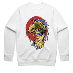 Golden Koi Uprising Tee – Flow with Strength