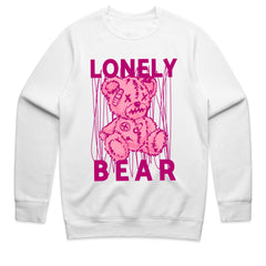 Lonely Strings – Stitched Silence Bear Tee