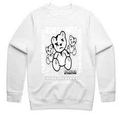 Overthink Matrix – Bear Sadness Street Grid Tee