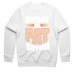 Sweat is Fat Crying – Funny Motivational Gym T-Shirt | Workout & Fitness Tee