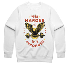 "Push Harder, Grow Stronger" Eagle Gym T-Shirt – Strength & Determination
