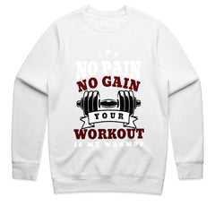 "No Pain, No Gain – Your Workout is My Warmup" Hardcore Gym T-Shirt