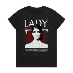 Masked Elegance: Gothic Lady Statement Tee