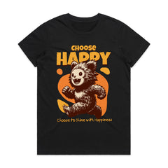 Fuzzy Joy: Choose Happy Tee