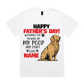 Personalized Funny Golden Retriever Father's Day T-Shirt