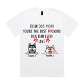 Personalized Best F**king Dog Dad Ever T-Shirt