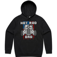 Hot Rod Dad – American Flag Classic Car Enthusiast T-Shirt