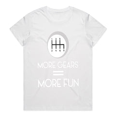 More Gears = More Fun | Manual Transmission Stick Shift Car Enthusiast T-Shirt