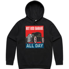 Hot Rod Garage All Day – Retro Vintage Rat Rod Enthusiast T-Shirt
