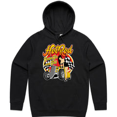 Hot Rod Pin-Up T-Shirt – Grease, Gas & Girls Vintage Rockabilly Car Tee
