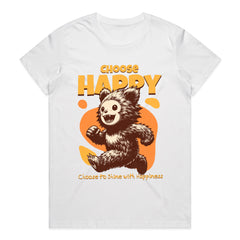 Fuzzy Joy: Choose Happy Tee