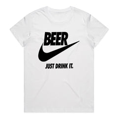 Beer Just Drink It" Graphic T-Shirt – Funny Beer Lover Tee