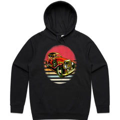 Vintage Hot Rod Sunset T-Shirt – Retro Classic Car Enthusiast Tee