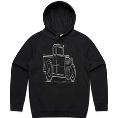 Vintage Rat Rod Pickup T-Shirt – Classic Hot Rod Steampunk Art for Car Enthusiasts