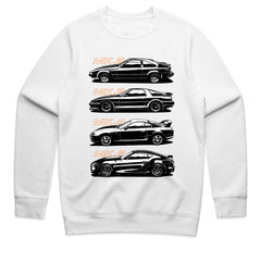 Toyota Supra Generations T-Shirt – MK2, MK3, MK4, MK5 Evolution
