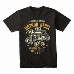 Hot Rod Rebel 1958 Vintage Muscle Car T-Shirt – Classic Custom Quality Tee