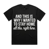 AND THIS IS WHY I WANTED TO STAY HOME all this, right here.