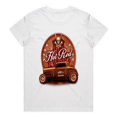Vintage Hot Rod Skull Garage T-Shirt – Classic Custom Speed Shop Design