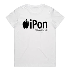 "Ipon" Apple-Inspired Funny Tee - Think Different with Humor
