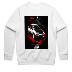 D Toyota AE86 Retro Drift Car T-Shirt – Japanese Street Racing Style