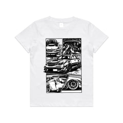 JDM Manga Style Subaru WRX STI – Comic-Inspired Drift T-Shirt