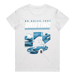 No Rules, Just Drifting T-Shirt – Bold Drift Car Design for Enthusiasts