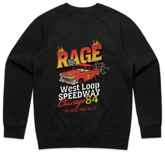 RAGE 84 – West Loop Speedway Chicago Racing Graphic T-Shirt