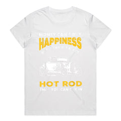 Money Can't Buy Happiness, But It Can Buy A Hot Rod T-Shirt | Vintage Car Lover Gift