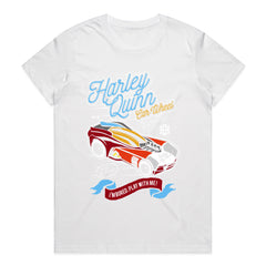 Harley Quinn "Car Wheel" T-Shirt – Playfully Wild Ride!